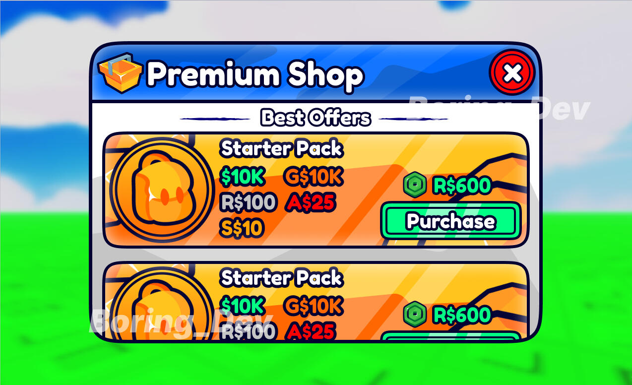 Shop UI