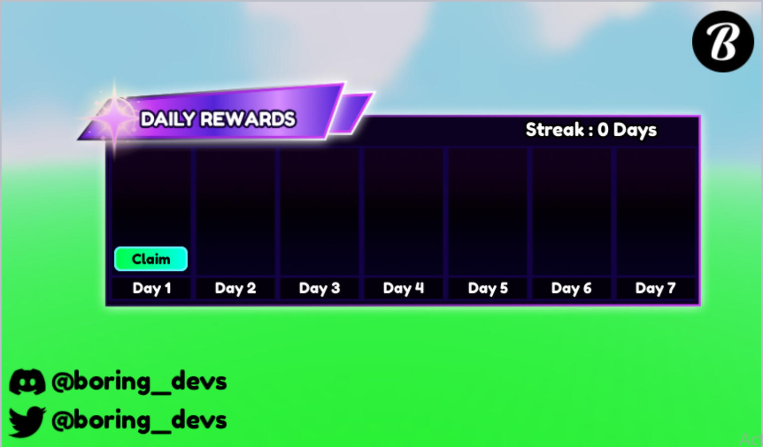 Daily Rewards UI